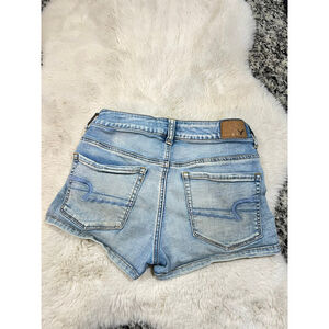AMERICAN EAGLE OUTFITTERS SUPER SUPER STRETCH HI-RISESHORTIE SIZE 4